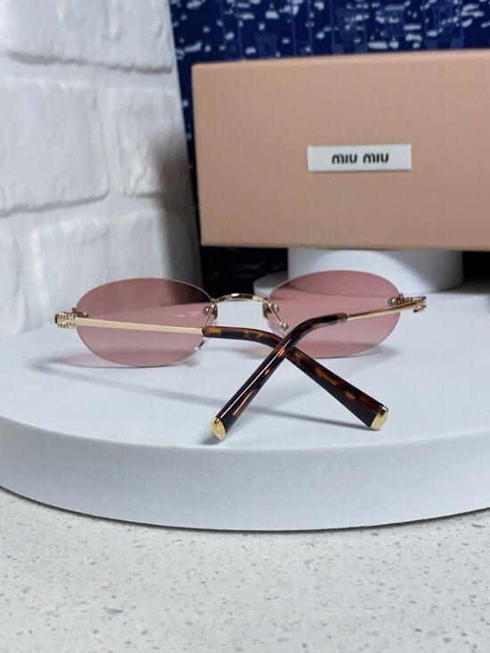 Miu Miu 2026 New Women\'s Rimless Sunglasses
